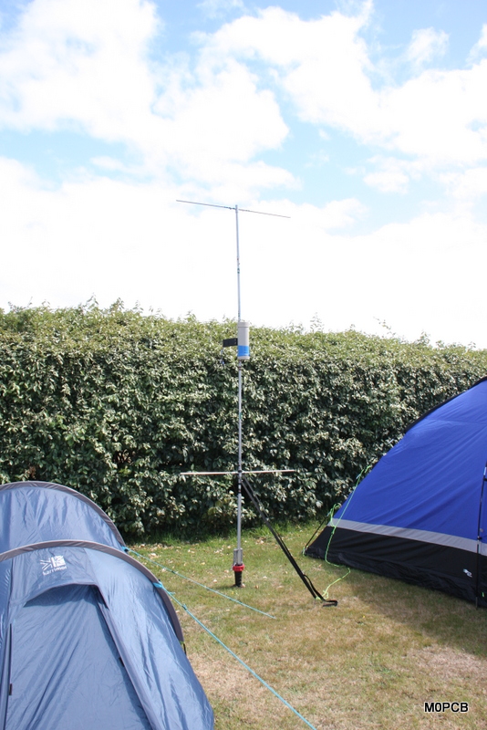 MU0PCB antenna at the campsite