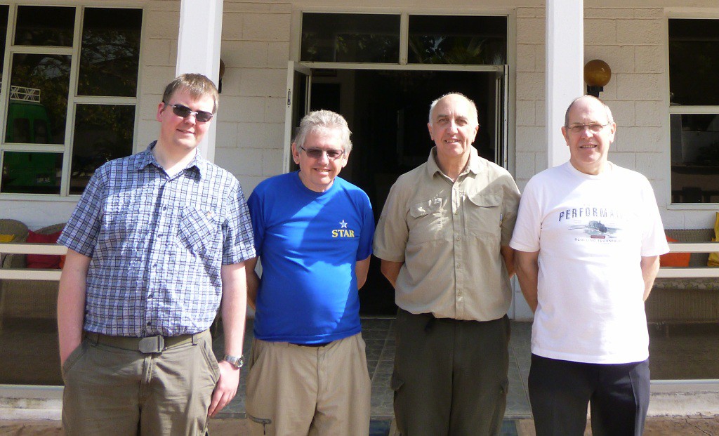 Left to right: Iain M0PCB, Alan G3XAQ, Don G3XTT and Steve G3VMW.