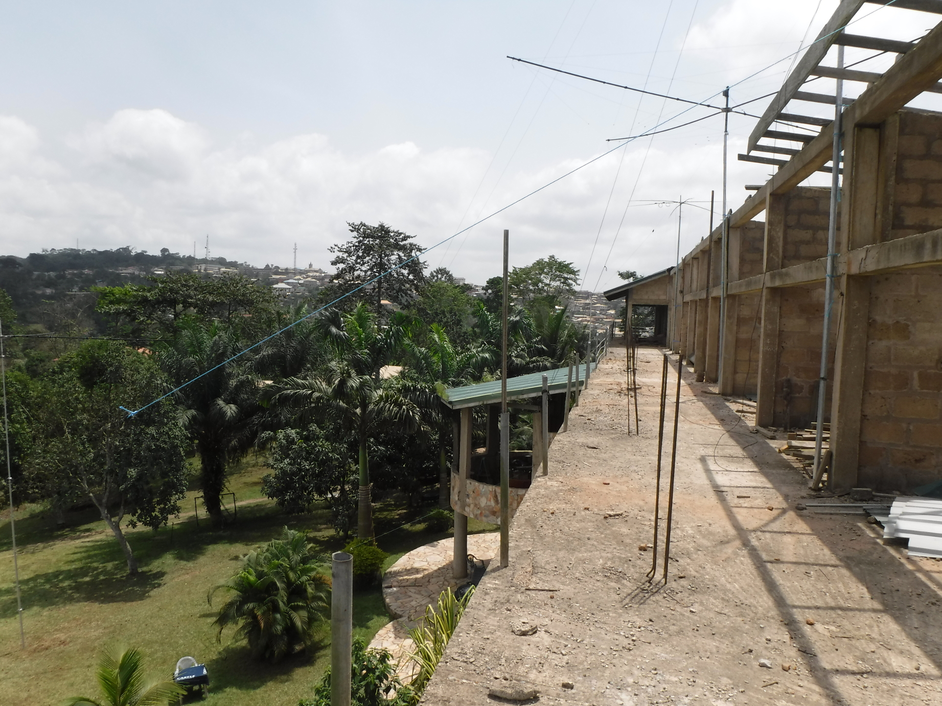 A view of some of the antennas used at 9G5X